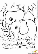 Free Printable Coloring Page Of Elephant  Home sketch template