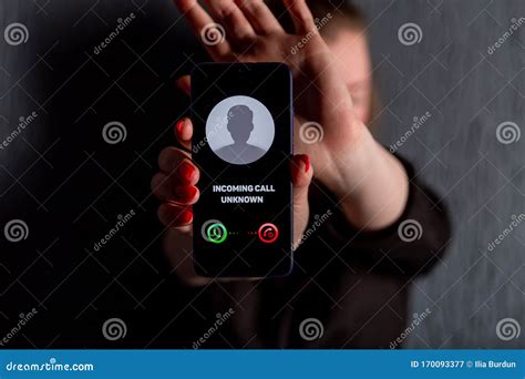 Phone Call from Unknown Number. Scam, Fraud or Phishing with Smartphone ...