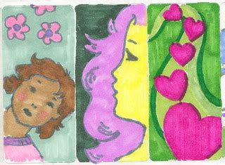girly stickers | a few stickers made with the new bic mark-i… | Flickr