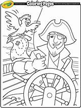 Pirate At The Helm Coloring Page  Crayolacom sketch template