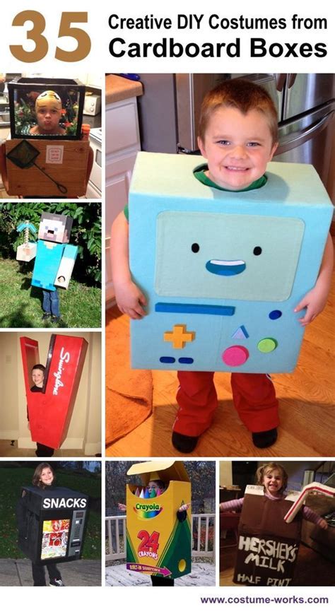 35 Creative DIY Halloween Costumes from Cardboard Boxes | Boys ...