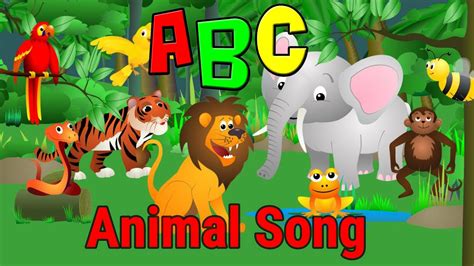 Animals Alphabet Phonics Song for Kids | A is for Ant B is for Bear | Animal Names and Animal ...