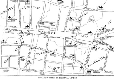 London map, Old london, Village map