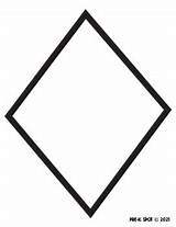 Rhombus Coloring Pages By Pre K Spot  TPT sketch template