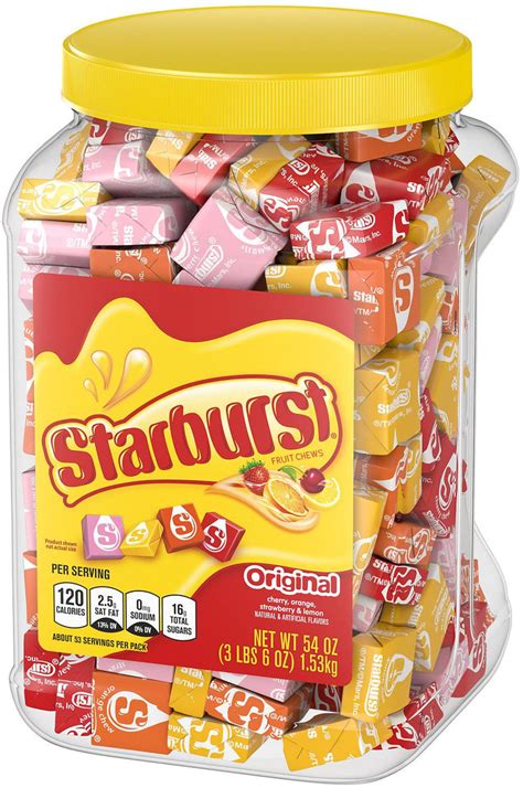 Starburst Original Fruit Chews Candy Jar, 54 oz — Goisco.com