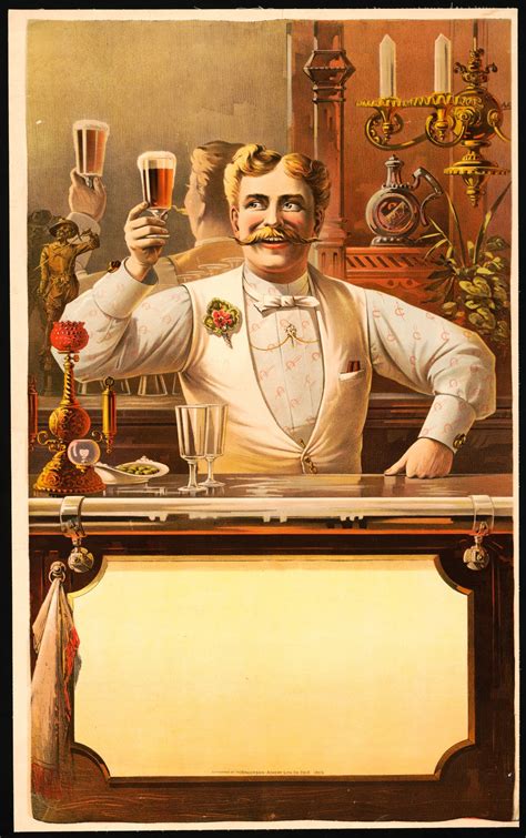 Bartender Vintage Poster Free Stock Photo - Public Domain Pictures