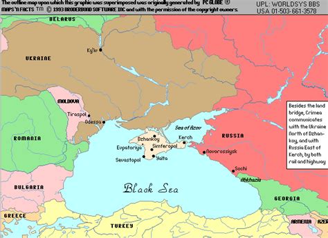 Crimea Map geopolitics South Russia