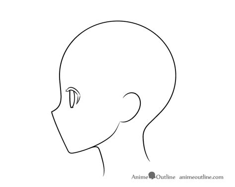 How To Draw An Anime Face Side View