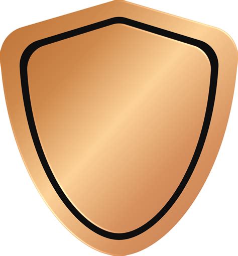 Bronze Shield Badge 11811854 PNG