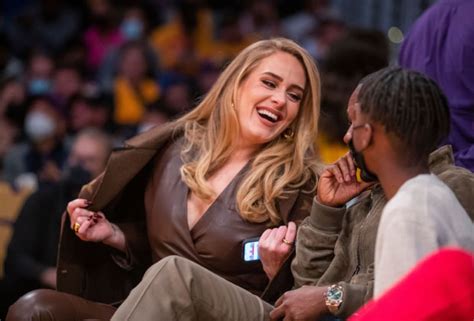 Adele & BF Rich Paul Laugh On Courtside Date: Pics – Hollywood Life