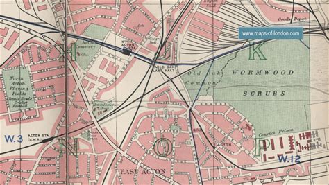 Map of Acton, London