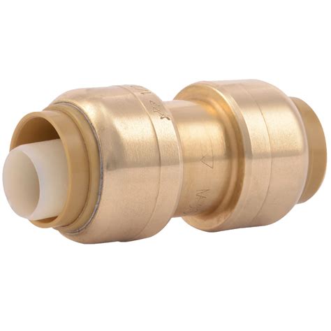 Buy SharkBite 1/2 Inch Coupling, Push to Connect Brass Plumbing Fitting ...