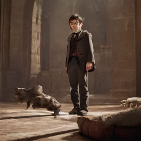 KREA - film still of Elijah Wood playing Harry Potter, 4k