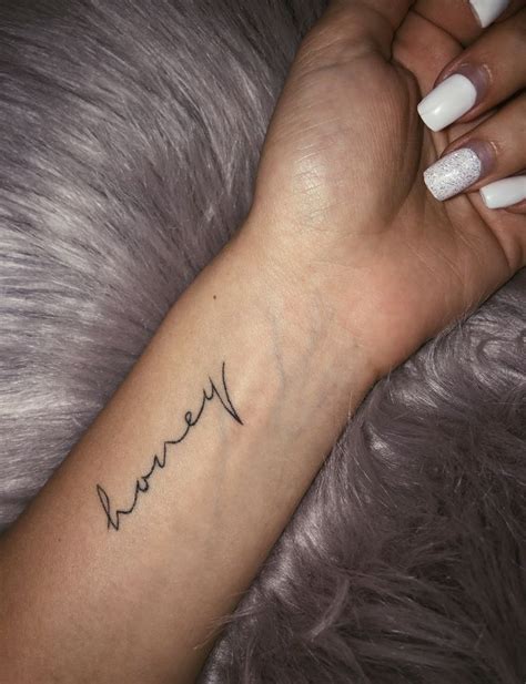 honey tattoo🐻 | Tattoos, Remembrance tattoos, Tattoo quotes