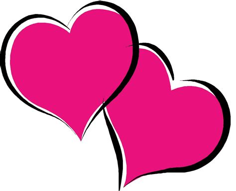 Double hearts clip art | Clipart Panda - Free Clipart Images