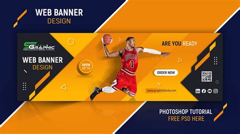 Free Psd || Sports Web Banner Ad Design in Adobe Photoshop - YouTube