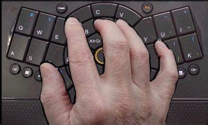 One handed keyboard for single hand typing; compact,ergonomic,wireless.