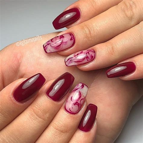 Top 70 Burgundy Nails | NAILSPIRATION