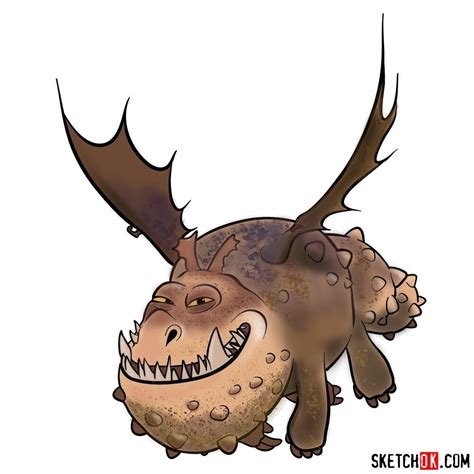 an image of a cartoon creature with large horns and big teeth on it's head