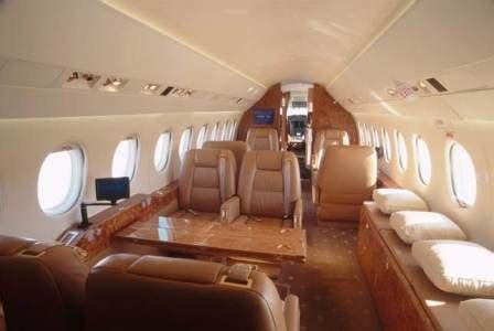 Jet airlines test: Dassault Falcon 2000 interior