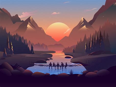 Afterglow | Desktop wallpaper art, Iphone wallpaper illustration ...