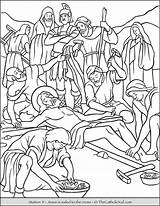 Stations Of The Cross Catholic Coloring Pages For Kids  TheCatholicKidcom sketch template