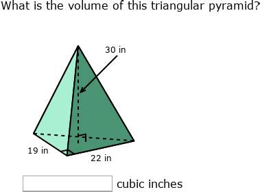 IXL | Volume of triangular prisms and triangular pyramids | 7th grade math