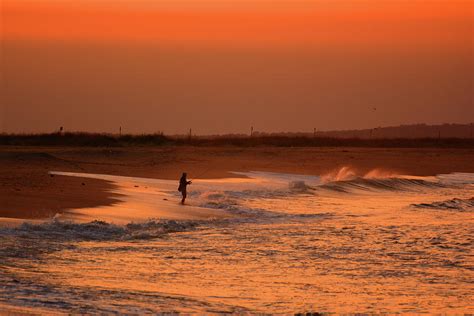 Fisherman at Sandy Hook Fishing Beach Photograph by Raymond Salani III - Fine Art America