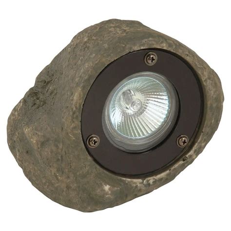 Moonrays Low-Voltage 20-Watt Poly-Resin Outdoor Landscape Rock Spot Light 95828 - The Home Depot ...