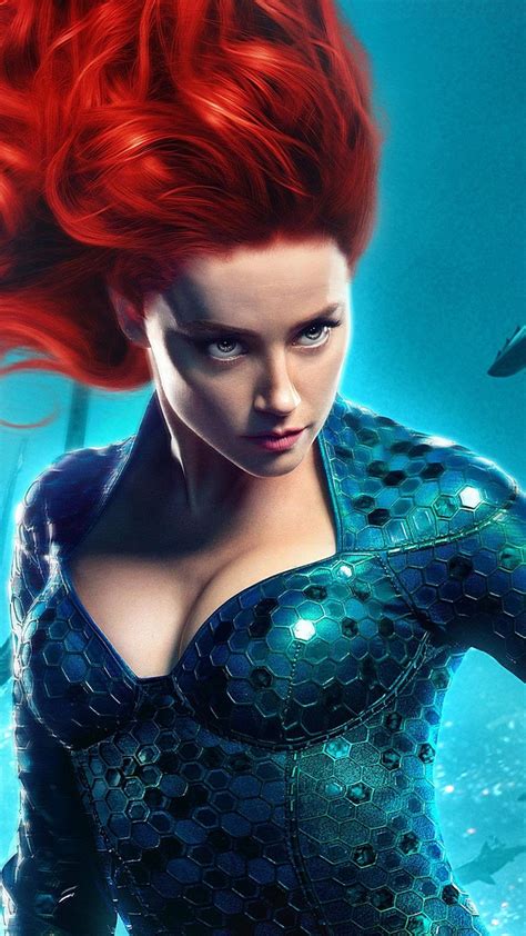 Amber Heard As Mera In Aquaman 2018 4K Ultra HD Mobile Wallpaper | Belas atrizes, Atrizes, Super ...