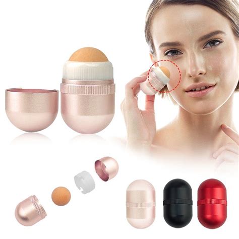 Buy Beauty Makeup Portable T-zone Rolling Ball Volcanic Stone Oil ...