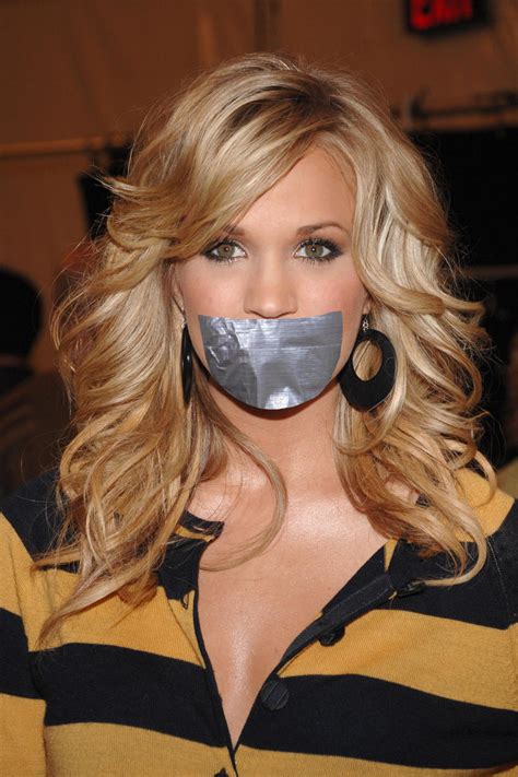 Carrie Underwood tape gagged by ikell on DeviantArt