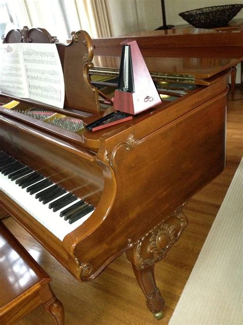 Fully Restored Ornate Heintzman Baby Grand Piano For Sale, Toronto