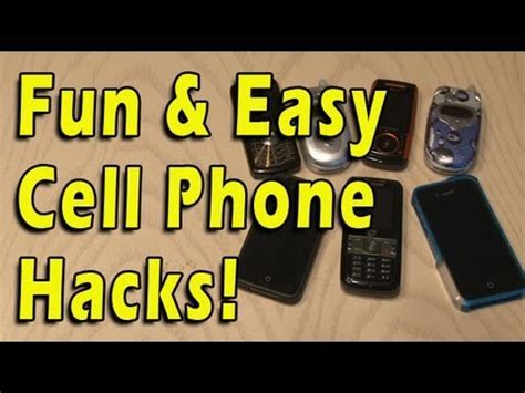 Fun & Easy Cell Phone Hacks! - YouTube