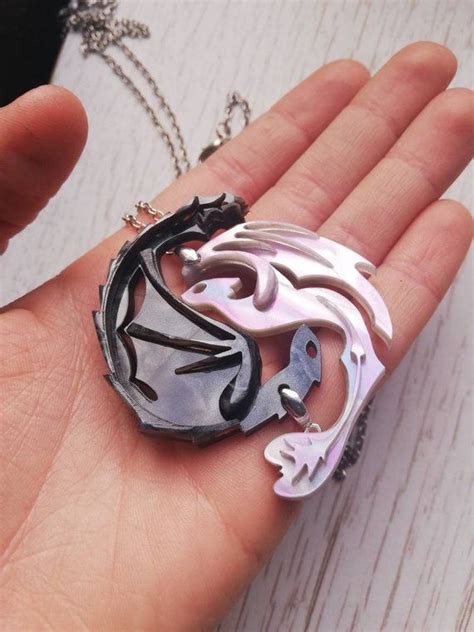 Nightfury Lightfury Friendship Pendant, Toothless Lightfury Necklaces - Etsy Canada | Dragon ...