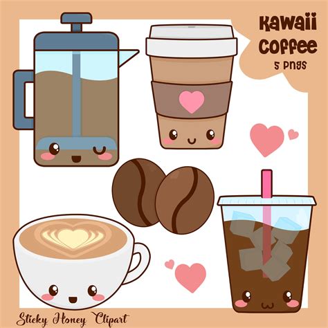 Kawaii Coffee Clipart Coffee Clipart Clip Art Kawaii Clipart | Images and Photos finder