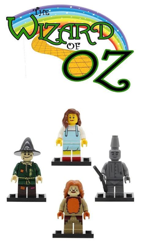 The Wizard of Oz custom Lego Compatible Minifigure set | Custom lego, Mini figures