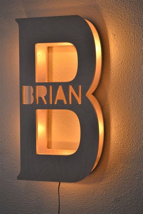 Personalized Family Name Sign #Lamplight | Light letters, Led lighting diy, Marquee lights