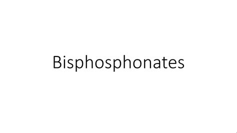 Bisphosphonates - Pharmacology - YouTube