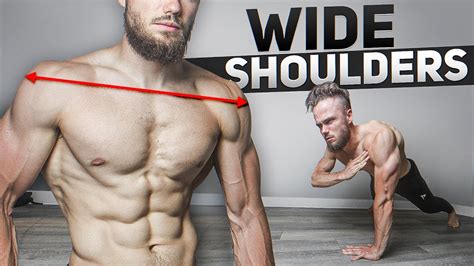 GET WIDE Shoulders in 10 minutes (HOME WORKOUT. NO EQUIPMENT) - YouTube