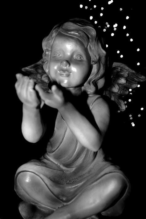 Christmas Angel Christmas Angels, Black And White Photography, Statue ...