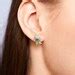 Turtle Blue Green Crystal Stud Earrings - Etsy