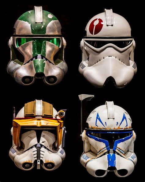 Collage of the Week: Trooper Helmets | Star wars helmet, Star wars clone wars, Star wars images