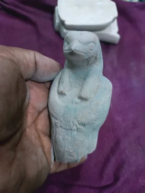 ANCIENT EGYPTIAN ANTIQUITIES Pharaonic Statue Gods Horus Of Falcon Rare Egypt BC $115.00 - PicClick