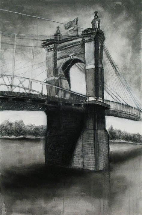 Roebling Bridge Painting by Alison Shepard