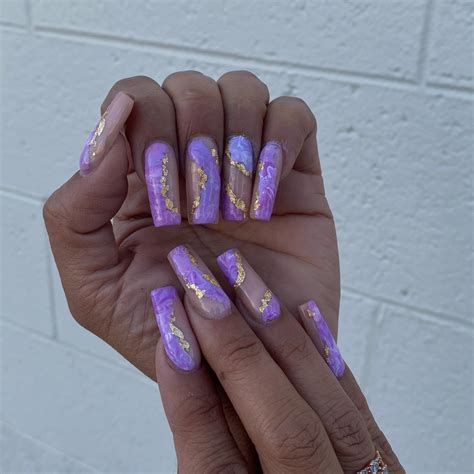 30+ Purple and Gold Nails that Make a Statement - Nail Designs Daily