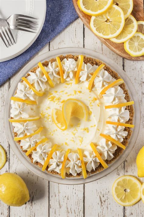 BEST No Bake Lemon Pie Recipe - Crazy for Crust