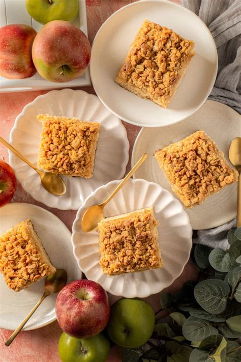 Apple Crumble Tray Bake - Crumbs and Corkscrews