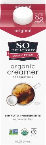 SO Delicious® Dairy Free Original Coconutmilk Creamer, 32 fl oz - Fred Meyer