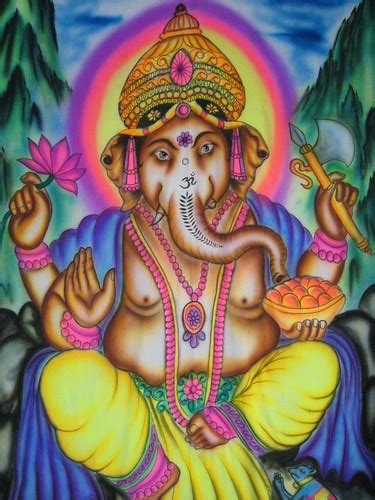 Lord Ganesh, from a wall hanging | Dom Pates | Flickr